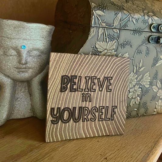 Be YOU PocketSmile™ (Oak Decor Tile Coaster)